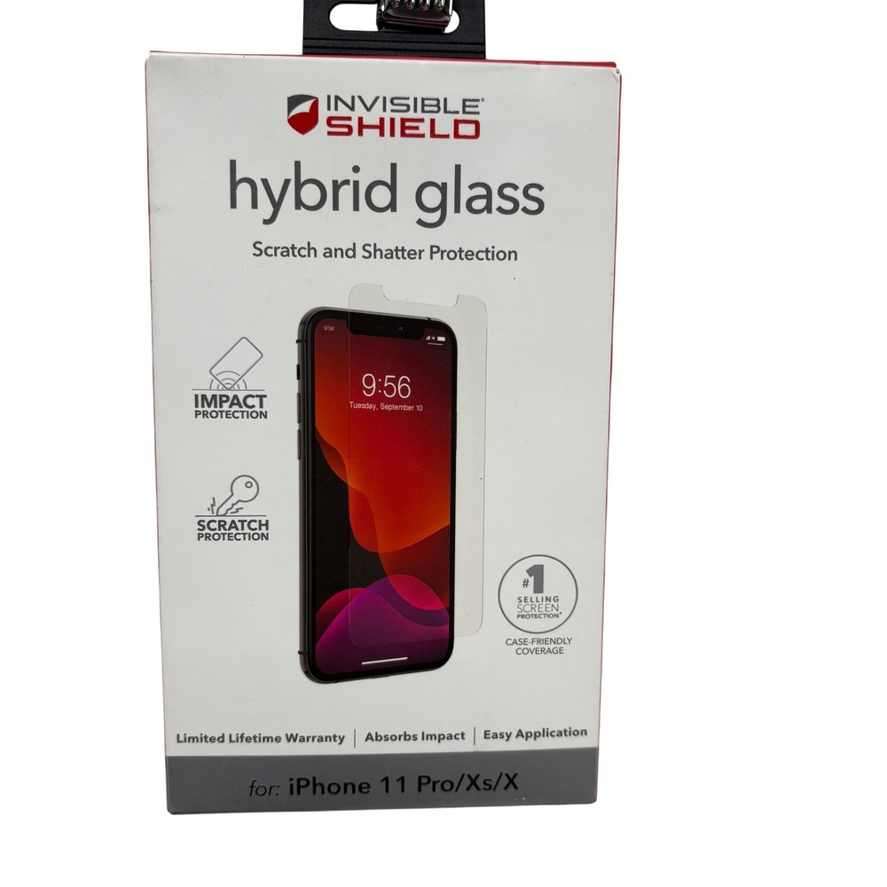 InvisibleShield Hybrid Glass Screen Protector for iPhone 11 Pro Xs X